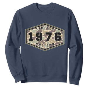 50th Birthday Hunting Sweatshirt 1976 Limited Edition Vintage Camouflage Gifts For Turning 50