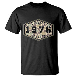 50th Birthday Hunting T Shirt 1976 Limited Edition Vintage Camouflage Gifts For Turning 50