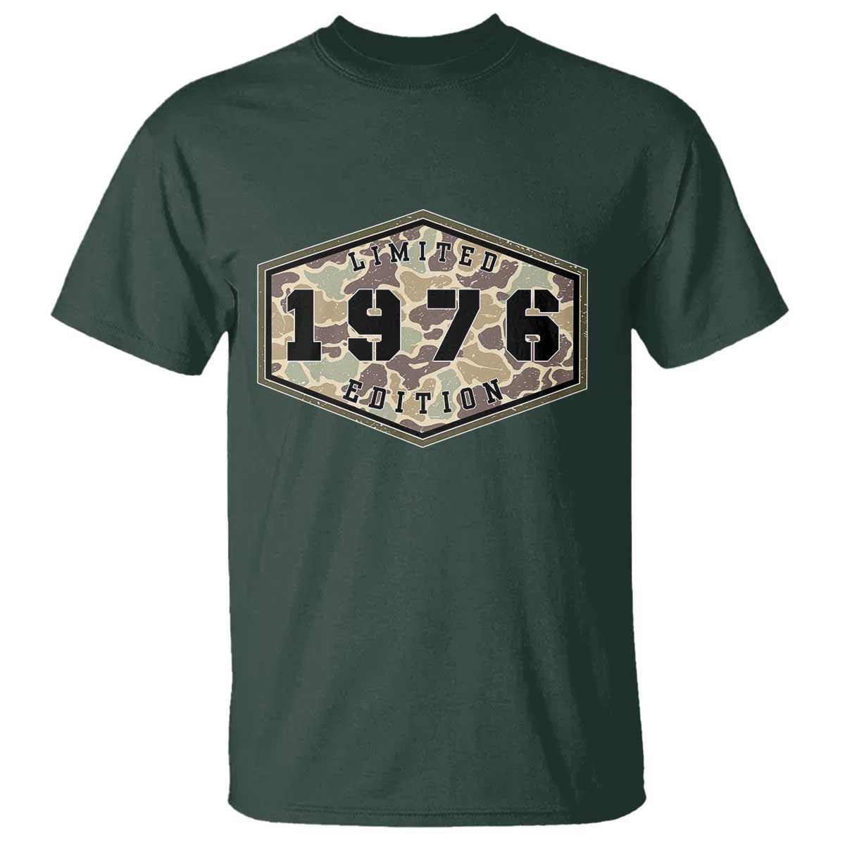 50th Birthday Hunting T Shirt 1976 Limited Edition Vintage Camouflage Gifts For Turning 50