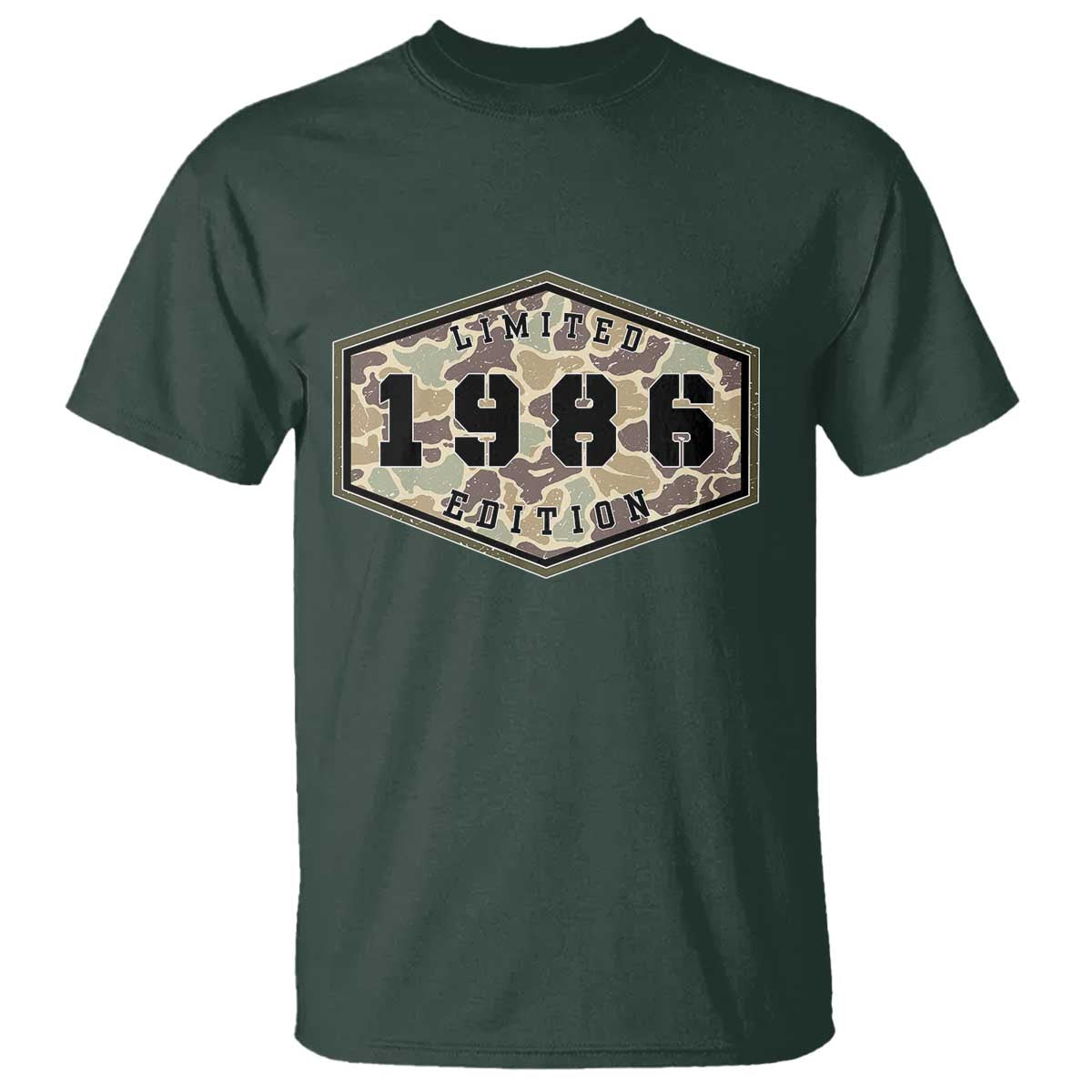 40th Birthday Hunting T Shirt 1986 Limited Edition Vintage Camouflage Gifts For Turning 40