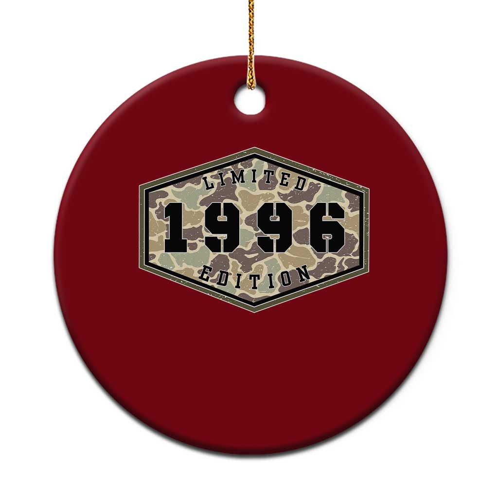 30th Birthday Hunting Ceramic Ornament 1996 Limited Edition Vintage Camouflage Gifts For Turning 30 TS11 1pc Red Print Your Wear