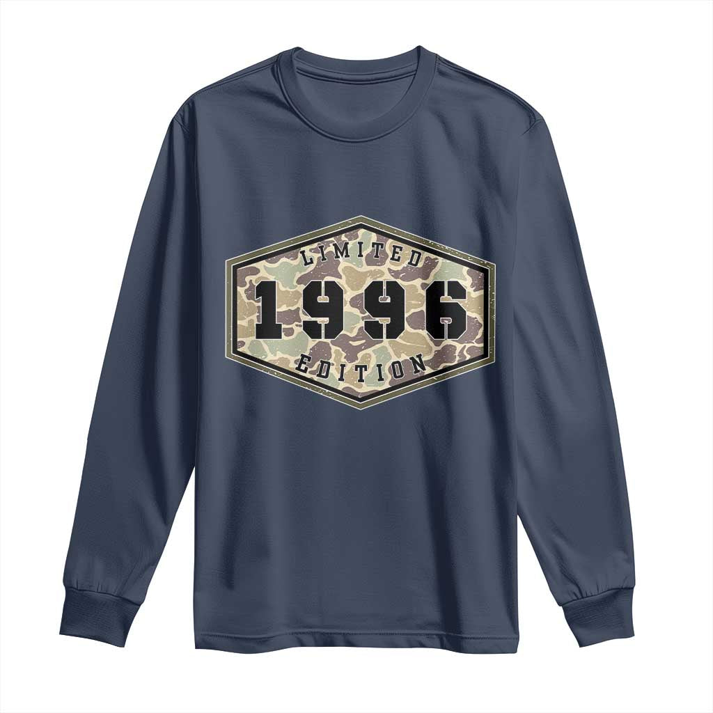 30th Birthday Hunting Long Sleeve Shirt 1996 Limited Edition Vintage Camouflage Gifts For Turning 30