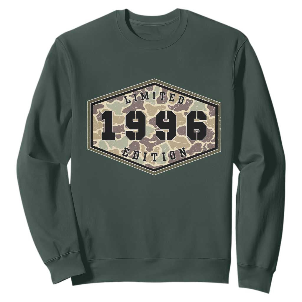 30th Birthday Hunting Sweatshirt 1996 Limited Edition Vintage Camouflage Gifts For Turning 30