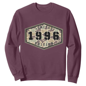 30th Birthday Hunting Sweatshirt 1996 Limited Edition Vintage Camouflage Gifts For Turning 30