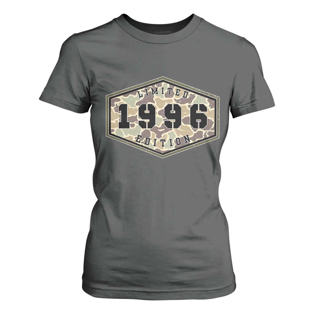 30th Birthday Hunting T Shirt For Women 1996 Limited Edition Vintage Camouflage Gifts For Turning 30