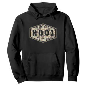 25th Birthday Hunting Hoodie 2001 Limited Edition Vintage Camouflage Gifts For Turning 25