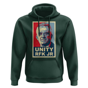Robert Kennedy Hoodie Unity RFK JR 2024 For Trump Portrait TS11 Dark Forest Green Print Your Wear