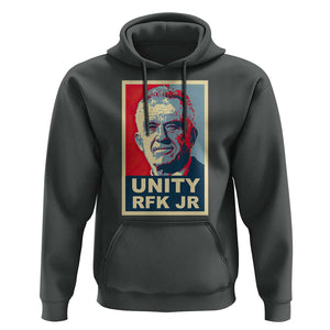 Robert Kennedy Hoodie Unity RFK JR 2024 For Trump Portrait TS11 Dark Heather Print Your Wear