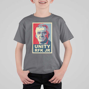 Robert Kennedy T Shirt For Kid Unity RFK JR 2024 For Trump Portrait TS11 Charcoal Print Your Wear
