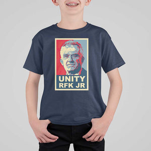 Robert Kennedy T Shirt For Kid Unity RFK JR 2024 For Trump Portrait TS11 Navy Print Your Wear