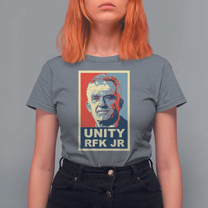 Robert Kennedy T Shirt For Women Unity RFK JR 2024 For Trump Portrait TS11 Charcoal Print Your Wear
