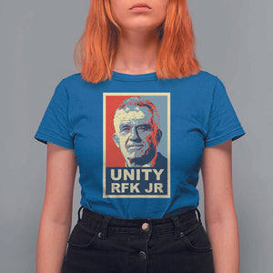 Robert Kennedy T Shirt For Women Unity RFK JR 2024 For Trump Portrait TS11 Royal Blue Print Your Wear