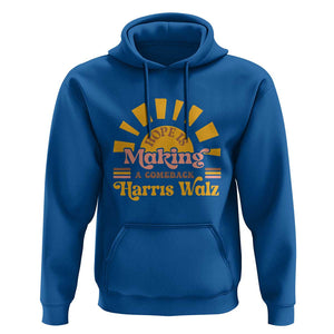 Harris Walz 2024 Hoodie Hope Is Making A Comeback Retro Sunshine TS11 Royal Blue Print Your Wear