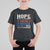 Harris Walz Supporter T Shirt For Kid Hope Is Making A Comeback 2024 American Flag Star TS11 Black Print Your Wear