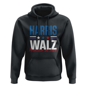 Harris Walz Supporter Hoodie Prosecutor And Coach Star US Elections 2024 TS11 Black Print Your Wear