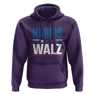 Harris Walz Supporter Hoodie Prosecutor And Coach Star US Elections 2024 TS11 Purple Print Your Wear