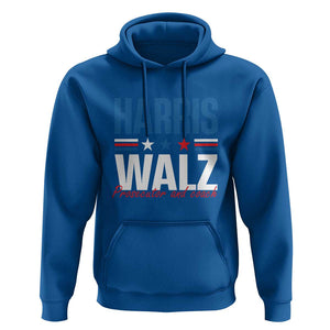 Harris Walz Supporter Hoodie Prosecutor And Coach Star US Elections 2024 TS11 Royal Blue Print Your Wear