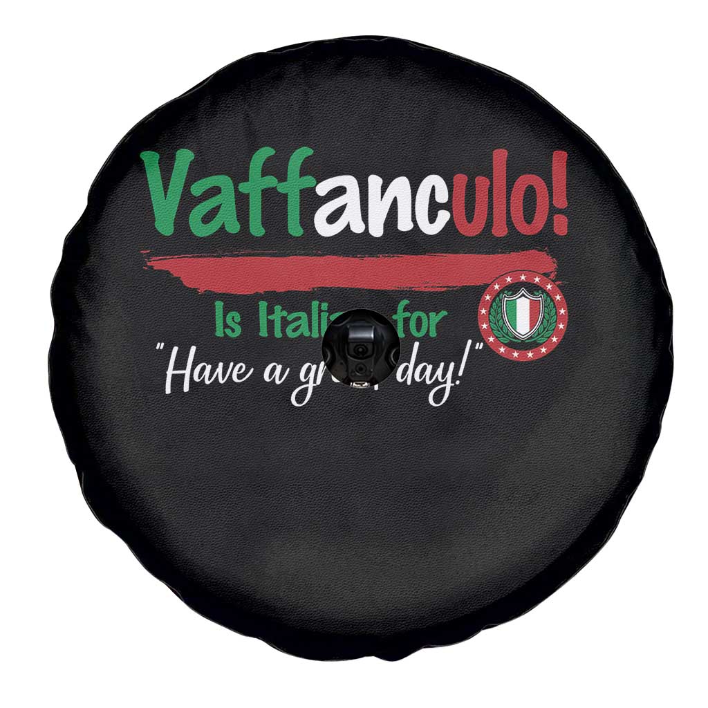 Funny Italian Saying Spare Tire Cover Vaffanculo Is Have A Great Day TS11 Print Your Wear