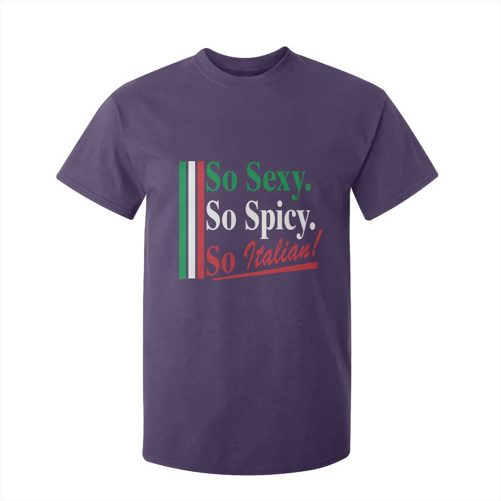 Funny Italian Pride T Shirt For Kid So Sexy So Spicy So Italian Chef Humor TS11 Purple Print Your Wear