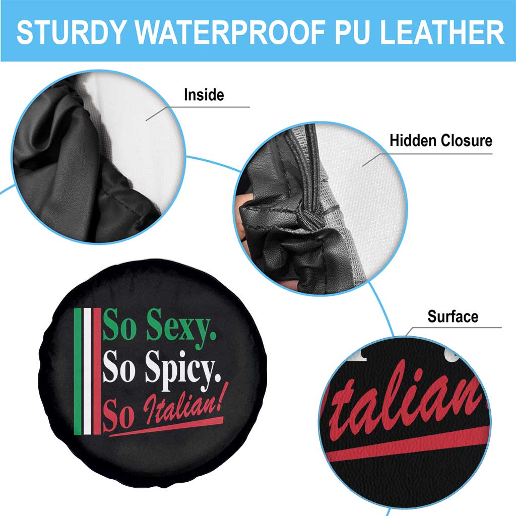 Funny Italian Pride Spare Tire Cover So Sexy So Spicy So Italian Chef Humor TS11 Print Your Wear