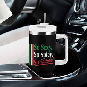 Funny Italian Pride Tumbler With Handle So Sexy So Spicy So Italian Chef Humor TS11 Print Your Wear