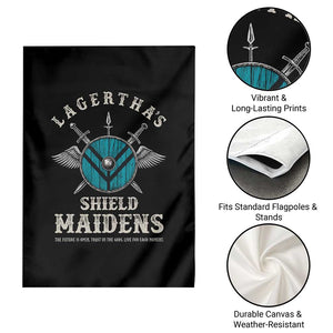 Lagertha's Shield Maidens Garden Flag The Future Is Open Trust In The Gods Viking Warrior TS11 Print Your Wear