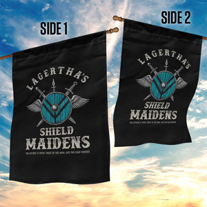 Lagertha's Shield Maidens Garden Flag The Future Is Open Trust In The Gods Viking Warrior TS11 Print Your Wear