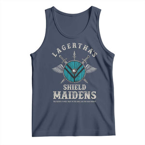 Lagertha's Shield Maidens Tank Top The Future Is Open Trust In The Gods Viking Warrior TS11 Navy Print Your Wear