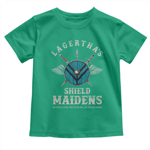 Lagertha's Shield Maidens Toddler T Shirt The Future Is Open Trust In The Gods Viking Warrior TS11 Irish Green Print Your Wear