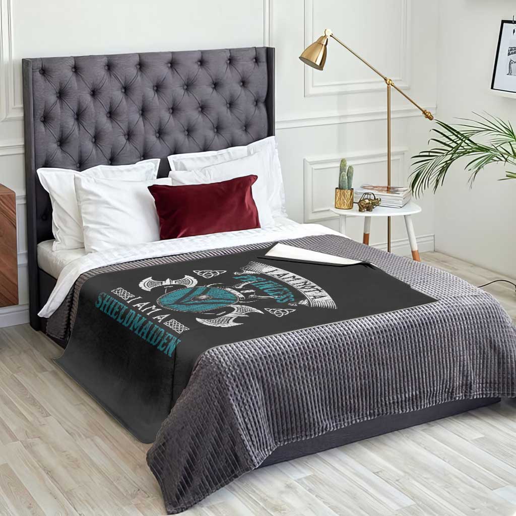 Funny I Am Not A Princess I Am A Shieldmaiden Throw Blanket Viking Pride TS11 Print Your Wear