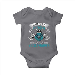 Funny I Am Not A Princess I Am A Shieldmaiden Baby Onesie Viking Pride TS11 Charcoal Print Your Wear