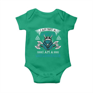 Funny I Am Not A Princess I Am A Shieldmaiden Baby Onesie Viking Pride TS11 Irish Green Print Your Wear