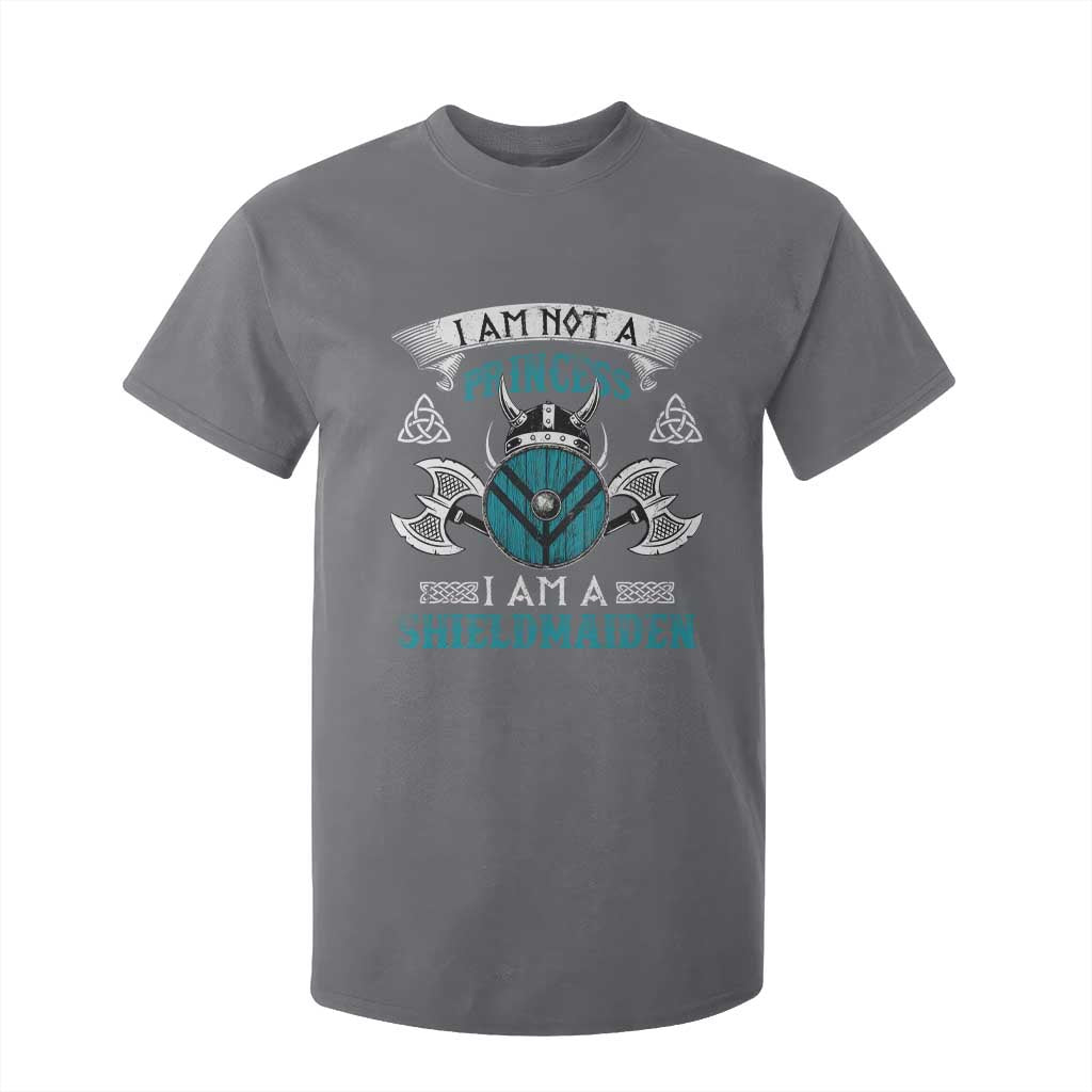 Funny I Am Not A Princess I Am A Shieldmaiden T Shirt For Kid Viking Pride TS11 Charcoal Print Your Wear