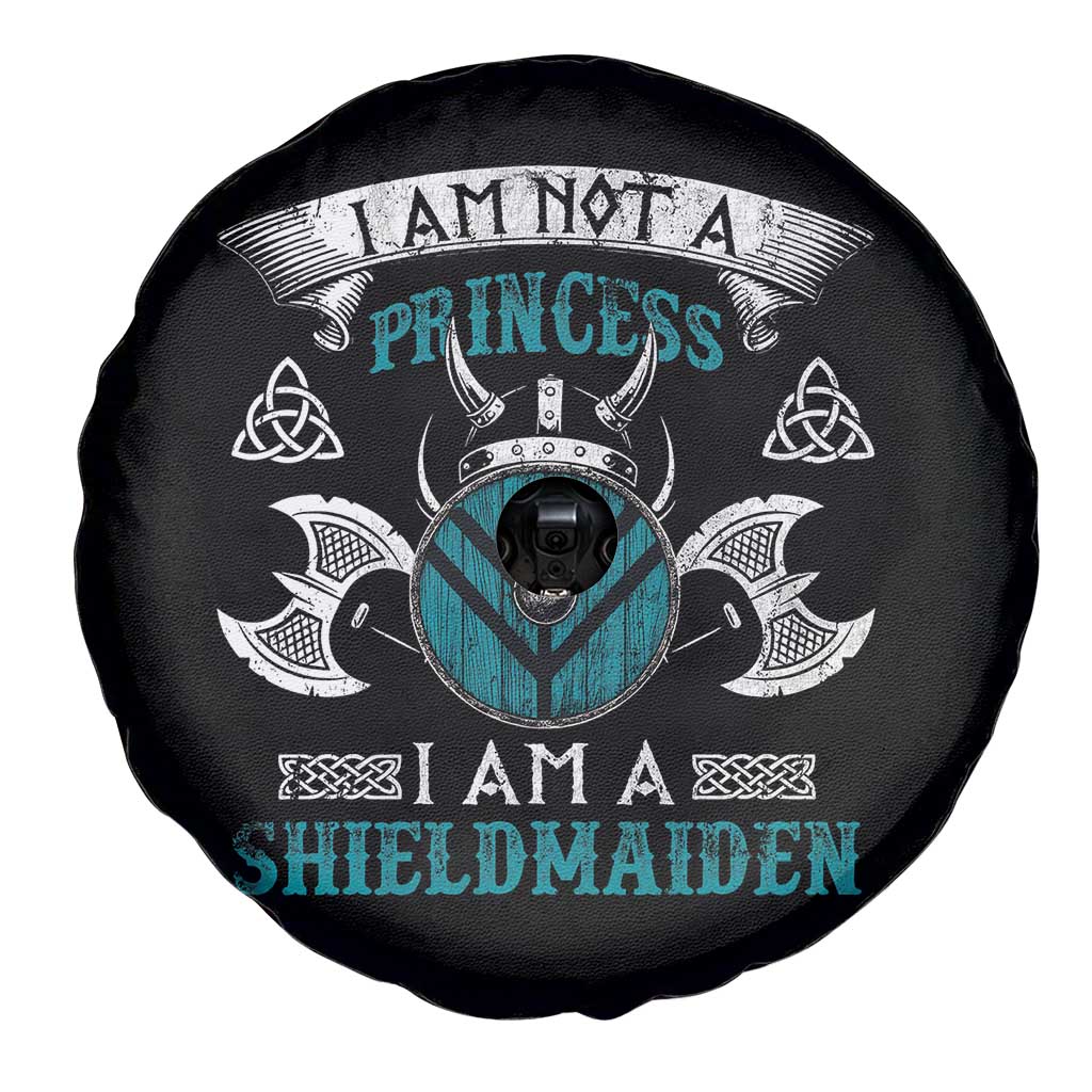 Funny I Am Not A Princess I Am A Shieldmaiden Spare Tire Cover Viking Pride TS11 Print Your Wear