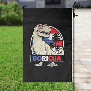 Funny Boricua Dinosaur Dino Puerto Rican Flag Hispanic Heritage Garden Flag TS11 Print Your Wear