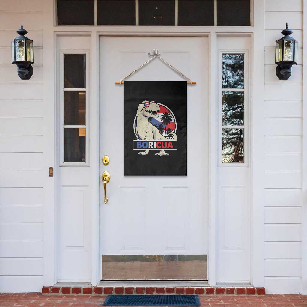 Funny Boricua Dinosaur Dino Puerto Rican Flag Hispanic Heritage Garden Flag TS11 Print Your Wear