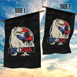 Funny Boricua Dinosaur Dino Puerto Rican Flag Hispanic Heritage Garden Flag TS11 Print Your Wear