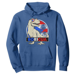 Funny Boricua Dinosaur Dino Puerto Rican Flag Hispanic Heritage Hoodie TS11 Royal Blue Print Your Wear