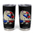 Funny Boricua Dinosaur Dino Puerto Rican Flag Hispanic Heritage Tumbler Cup TS11 Black Print Your Wear