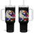 Funny Boricua Dinosaur Dino Puerto Rican Flag Hispanic Heritage Tumbler With Handle TS11 One Size: 40 oz Black Print Your Wear