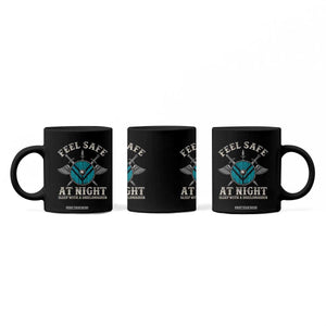 Funny Feel Safe At Night Sleep With A Shieldmaiden Coffee Mug Viking Pride TS11 Print Your Wear