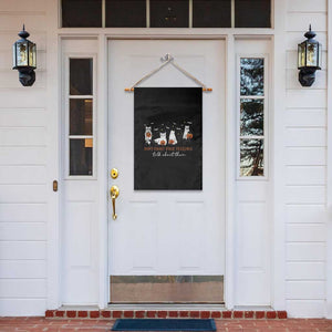 Halloween School Counselor Garden Flag Don't Ghost Your Feelings Talk About Them Ghost Cats TS11 Print Your Wear