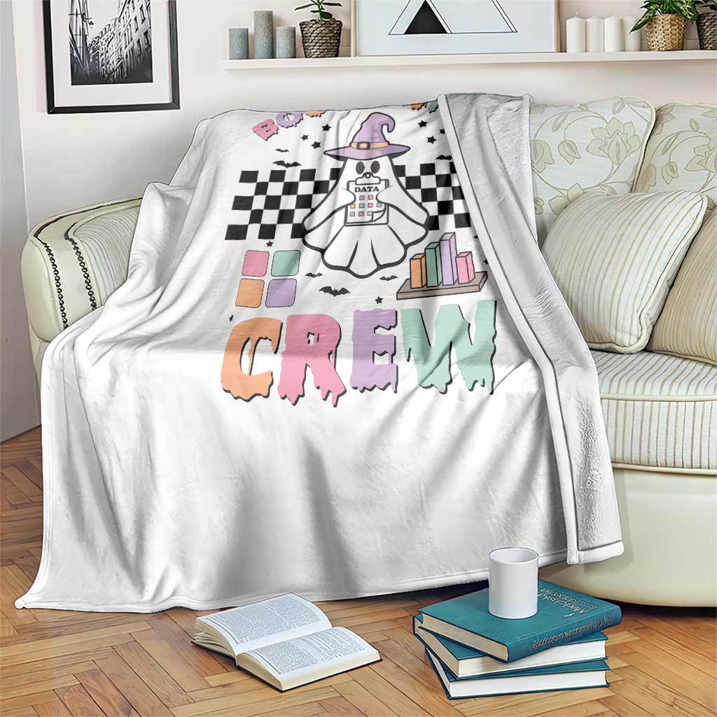 Funny Halloween Behavior Analyst Throw Blanket Boo-Havior Retro Ghost Witch ABA RBT TS11 Print Your Wear
