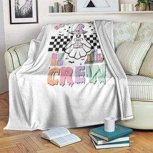 Funny Halloween Behavior Analyst Throw Blanket Boo-Havior Retro Ghost Witch ABA RBT TS11 Print Your Wear