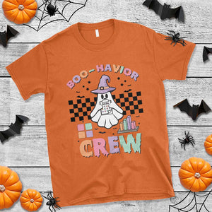 Funny Halloween Behavior Analyst T Shirt Boo-Havior Retro Ghost Witch ABA RBT TS11 Orange Print Your Wear