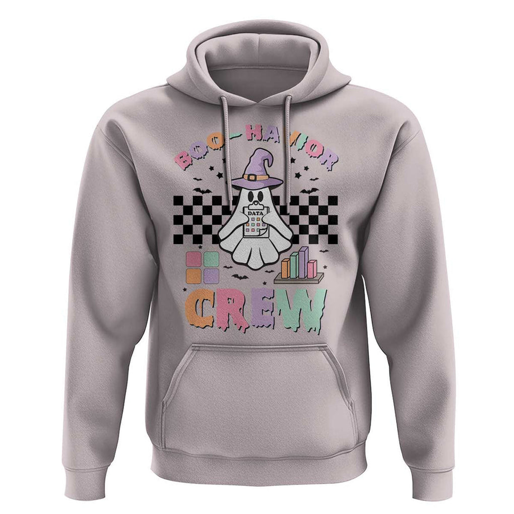 Funny Halloween Behavior Analyst Hoodie Boo-Havior Retro Ghost Witch ABA RBT TS11 Ice Gray Print Your Wear