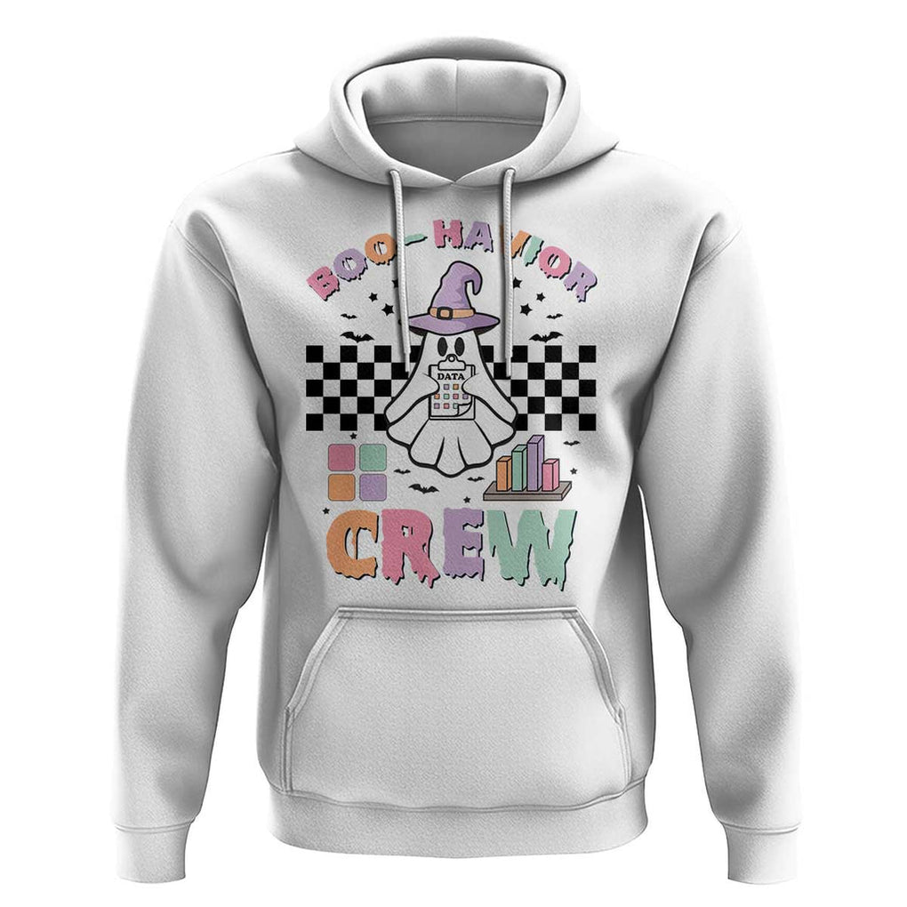 Funny Halloween Behavior Analyst Hoodie Boo-Havior Retro Ghost Witch ABA RBT TS11 White Print Your Wear