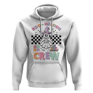 Funny Halloween Behavior Analyst Hoodie Boo-Havior Retro Ghost Witch ABA RBT TS11 White Print Your Wear