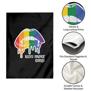 LGBT Lesbian Halloween Garden Flag Kiss More Girls Rainbow Vampire Lips TS11 Print Your Wear