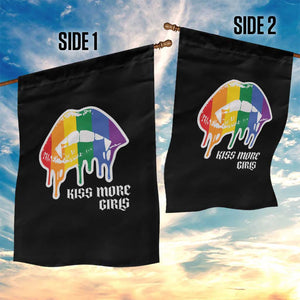 LGBT Lesbian Halloween Garden Flag Kiss More Girls Rainbow Vampire Lips TS11 Print Your Wear